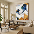 “Colorful Abstract Fluid Shapes” - Whimsical Abstract Painting On Canvas PS0290