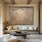 “Rustic Textured Abstract” - Textured Abstract Painting, Ideal for Industrial - Style Room & Den DKS599