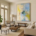 “Colorful Abstract Chaos” - Expressionist Abstract Painting On Canvas PT2275