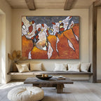 “Abstract Geometric Forms” - Abstract, Constructivist - Styled Painting On Canvas DKS005