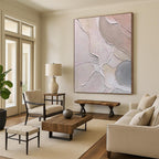 “Pastel Textured Waves” - Pastel Abstract Textured Painting On Canvas PS0408