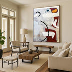 “Colorful Abstract Mix” - Vibrant Abstract Shapes Painting On Canvas PT1091