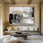 “Neutral Tones Abstract” - Luxe Textured Painting On Canvas DKS448