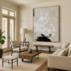 “Beige - Toned Textured Abstract” - Subtle Marks on a Neutral Base Painting On Canvas DS237