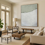 “Soft Green Leafy Watercolor” - Lush Foliage in Shades of Green Painting On Canvas DS241