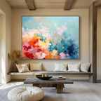 “Pastel Color Palette” - Impasto Abstract Painting On Canvas PT058