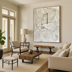 “Gray - Black Geometric Abstract” - Minimalist Abstract Painting On Canvas DS001