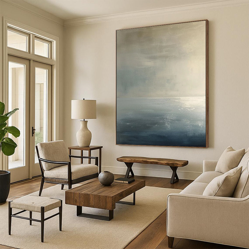 “Soft Tones Abstract” - Subtle Abstract Painting On Canvas DS299