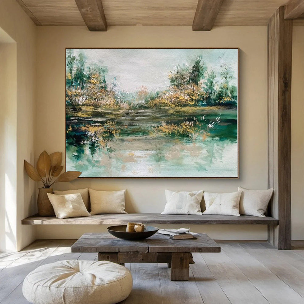 “Neutral - Toned Abstract Horizon” - Subtle - Textures Painting On Canvas PT1532