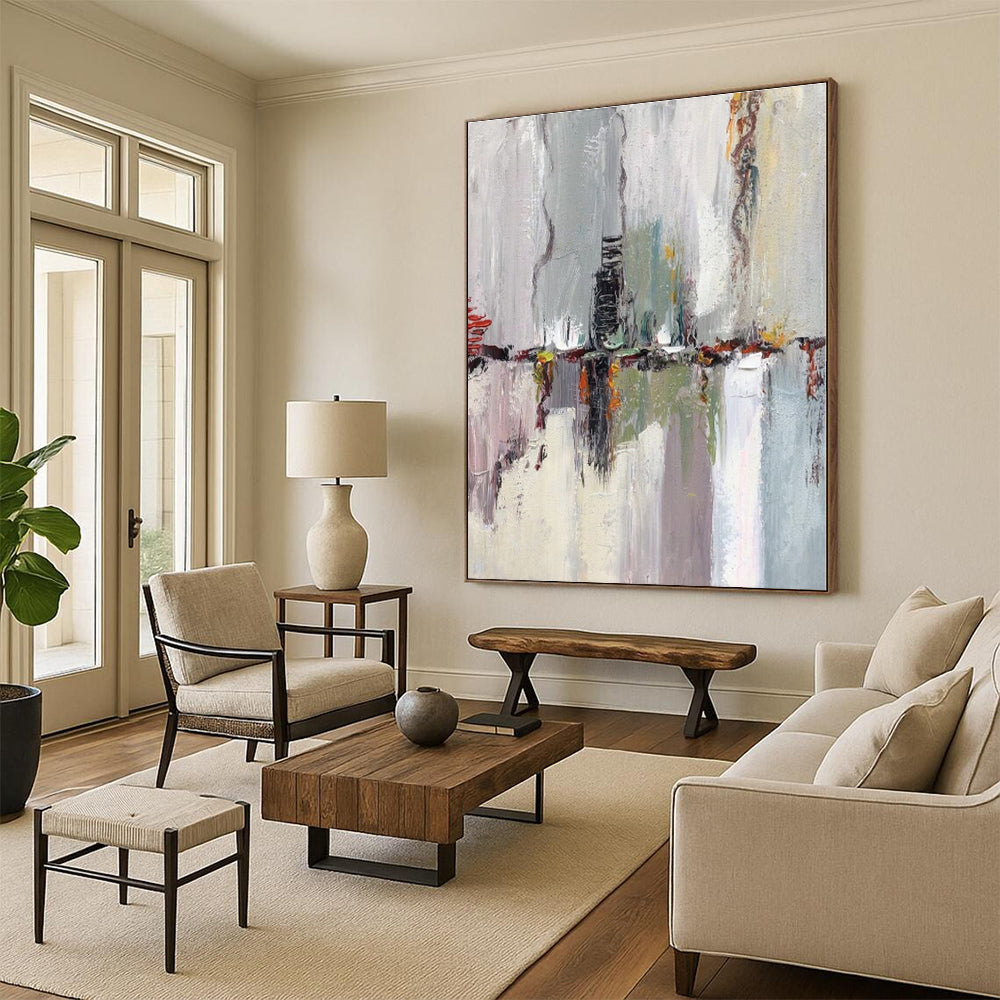 “Colorful Abstract Reflection” - Abstract Landscape - Inspired Painting On Canvas PS0411