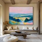 “Color - Drenched Landscape” Landscape Painting On Canvas DKS210