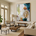 “Colorful Abstract Mix” - Vibrant Abstract Painting On Canvas PT1019