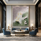 Muted Tones with Raised Accents - Subtle 3D Abstract Painting On Canvas PS1225