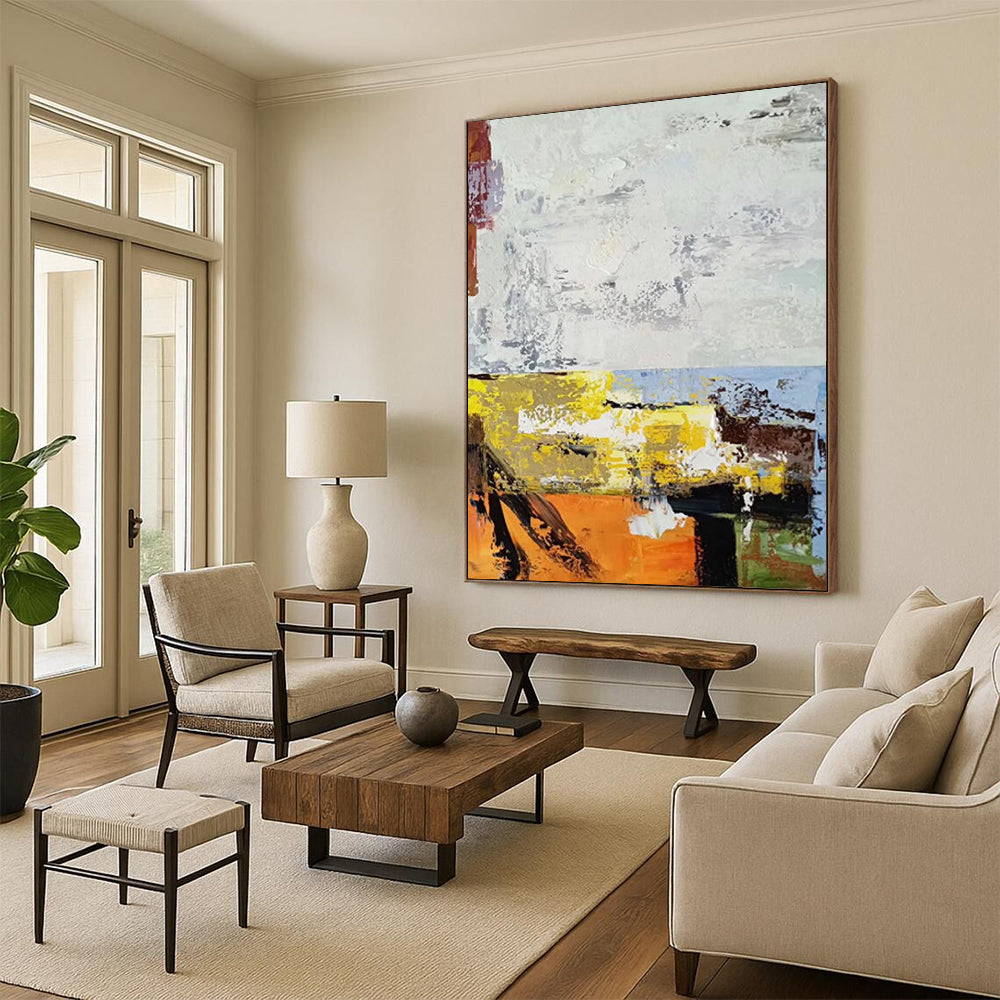 “Color Burst Abstract” - Abstract Expressionist Painting On Canvas DS019