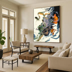 “Colorful Swirls” - Abstract Expressionist Painting On Canvas PT2312