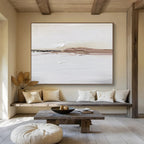 “Earth - Tone Textured Stripes” - Textured Oil Painting on Canvas DKS913