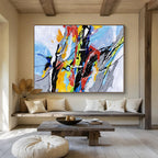 “Color - Explosion Abstract” Abstract Painting On Canvas DKS165