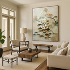 Ethereal Blooms Soft - Hued Floral Watercolor, Painting On Canvas PT2154