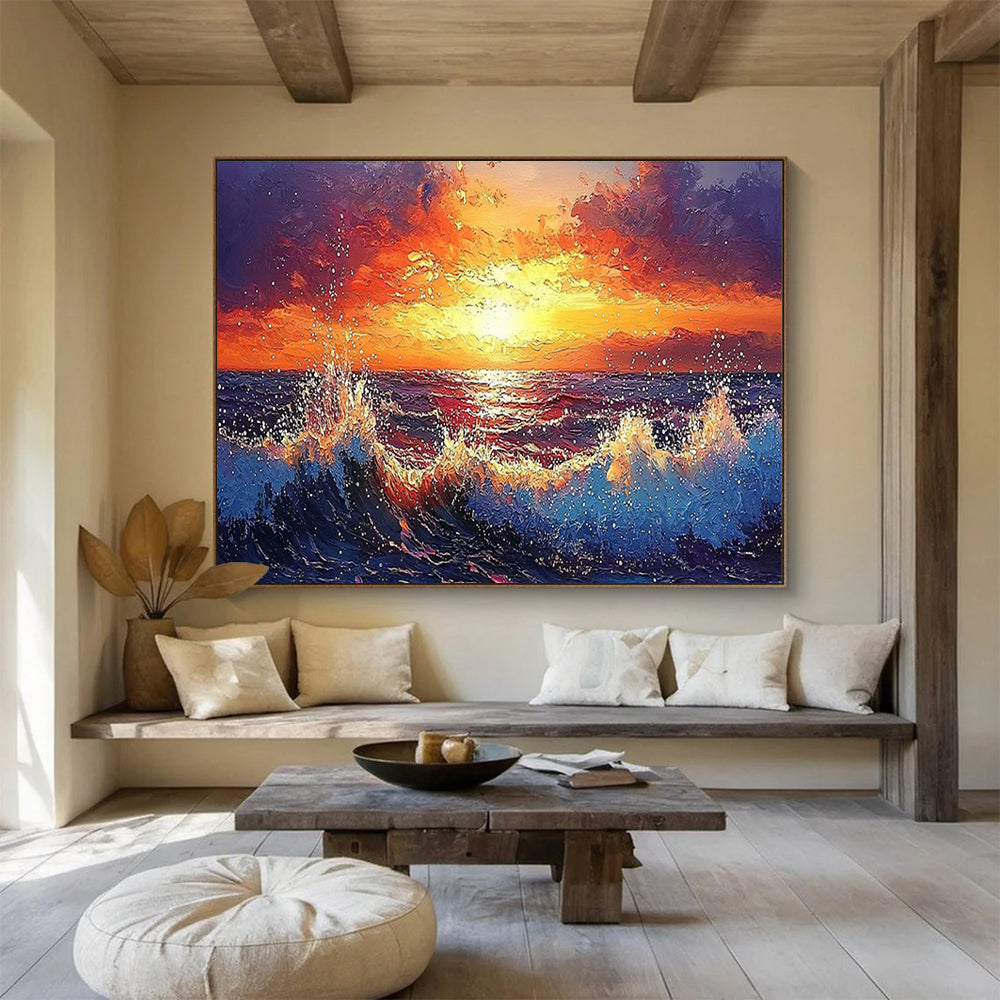 “3D Blossom Tree Abstract” - Sculptural Abstract Painting On Canvas PT165