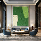 Beige, Blue, Brown, Orange with Abstract Simplicity "Simple Beauty" Abstract Painting On Canvas PS1353