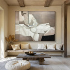 Geometric Neutral Abstraction - Precisionist Abstract Painting On Canvas DKS350