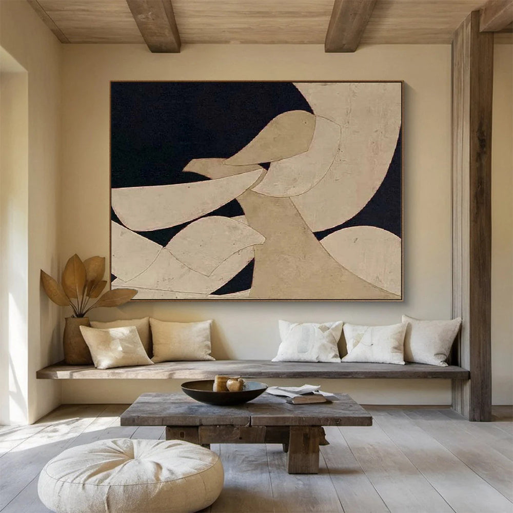 “Minimalist Abstract Shapes” - Geometric Painting On Canvas PT247