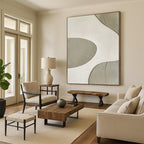 “Blue - Gray - Black Abstract” - Abstract Geometric Painting On Canvas PT2341