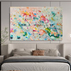 “Playful Color Explosion” - Abstract Expressionist Acrylic Painting on Canvas PT1496