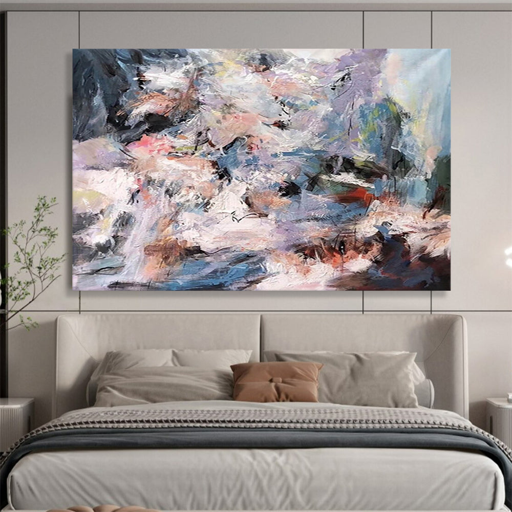 “Colorful Splash Abstract” - Dynamic Abstract Painting On Canvas PT151