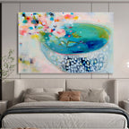 Colorful Floral - Inspired Abstract Painting On Canvas DKS062
