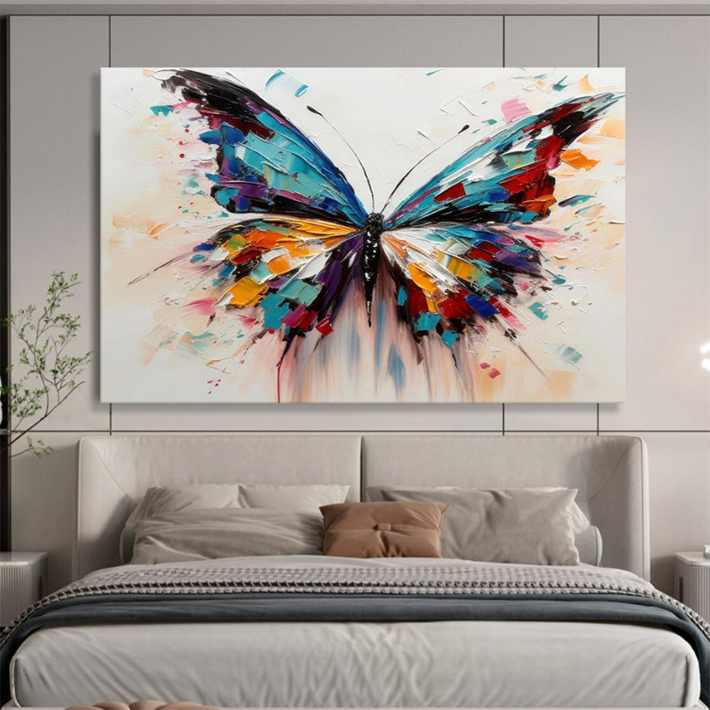 “Colorful Butterfly Wings” - Vibrant Color “Wings of Wonder” Painting On Canvas PT1642