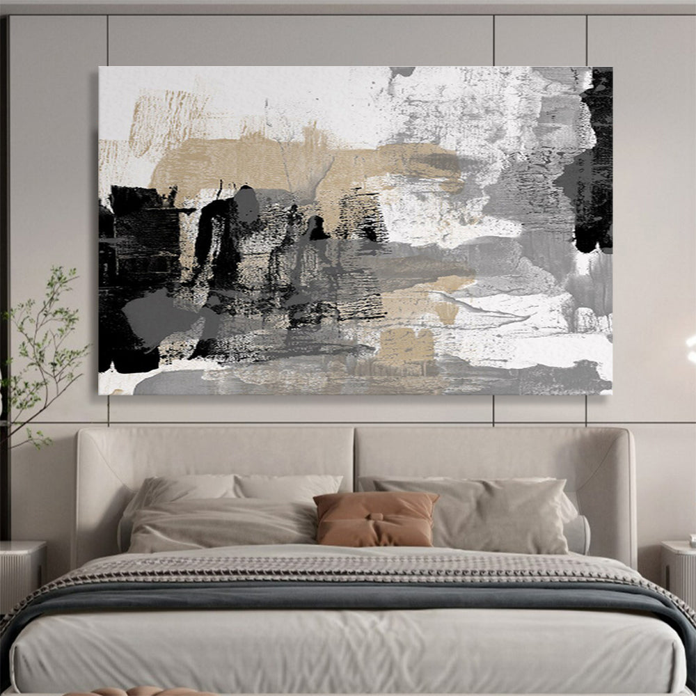 “Neutral Tones Abstract” - Luxe Textured Painting On Canvas DKS448
