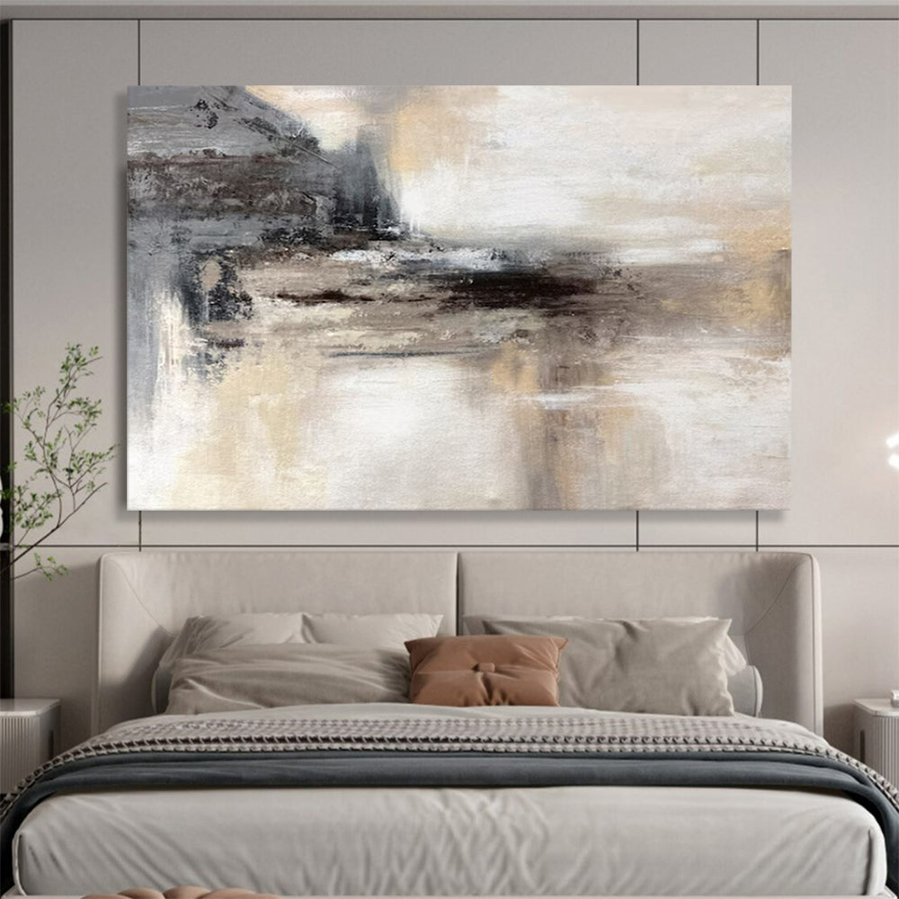 “Geometric - Color Block Fusion” - Structured - Shapes Painting On Canvas PT1533