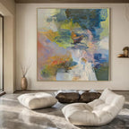 “Colorful Abstract Fusion” - Vibrant Abstract Painting On Canvas PS0173