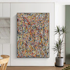 “Colorful Drip Chaos” - Multicolor Abstract Expressionist Painting On Canvas PS0704