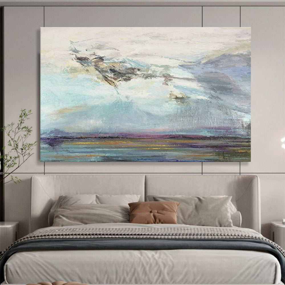 “Pastel Sky and Water” Landscape Painting On Canvas DKS196