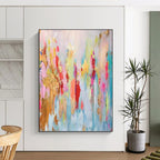 “Colorful Abstract” - Abstract Expressionist Painting On Canvas PT1340
