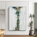 “Colorful Vertical Abstract Flow” - Abstract Expressionist Painting On Canvas PS0025