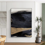 “Textured Gray Abstraction” - Light & Dark Gray Layers with Dripping Effects Painting On Canvas DS203
