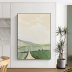 “Pastel Countryside Path” Painting On Canvas PT1449