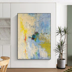 “Colorful Abstract Chaos” - Expressionist Abstract Painting On Canvas PT2275