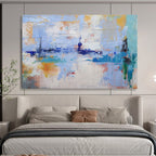 “Abstract Coastal Haze” - Abstract Landscape - Painting On Canvas PT1746