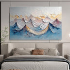 “Colorful Mountain Ridges” - Impasto Oil Painting on Canvas DKS902