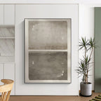 “Gray Abstract Landscape” - Minimalist Landscape Painting On Canvas PT1359