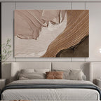 “Textured Earth Tones” - Abstract Landscape Painting On Canvas DKS467