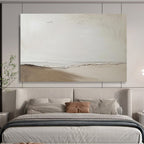 “Neutral Abstract Landscape” - Calm Tones “Serene Horizon” Painting On Canvas PT1658