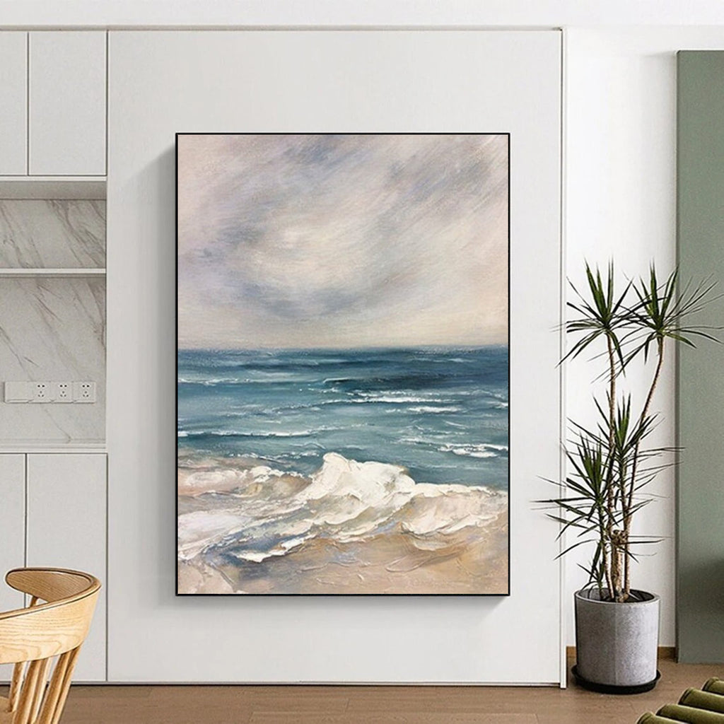 “Calm Sea Impression” - Impressionistic Landscape Painting On Canvas DS048
