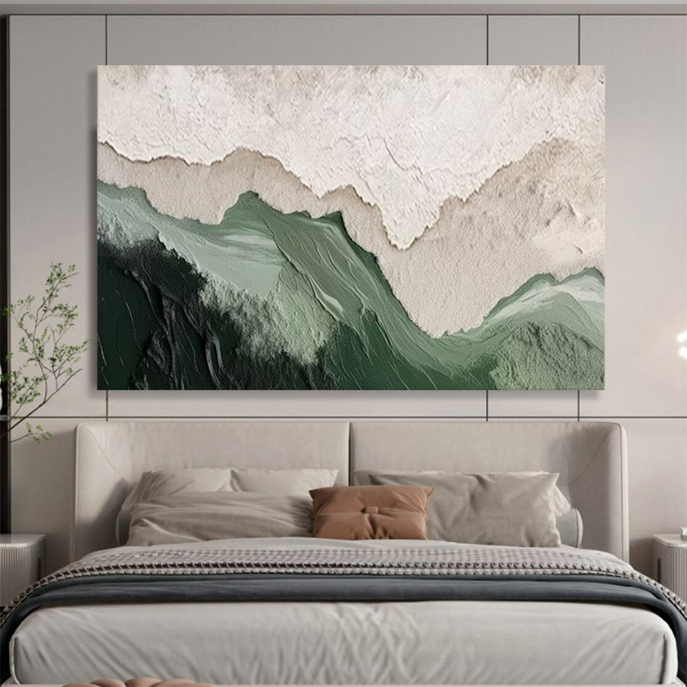 “Layered Mountain Peaks” - Abstract Landscape - Painting On Canvas PT1750