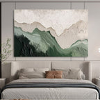 “Layered Mountain Peaks” - Abstract Landscape - Painting On Canvas PT1750