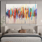 “Color - Drip Abstract” - Vibrant Abstract Painting On Canvas PT211